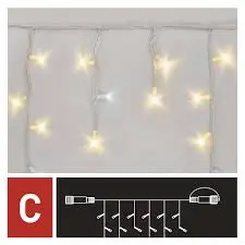 Vianočný záves PROFI EMOS D2CN02 50LED 3m studená/teplá nadpájateľná